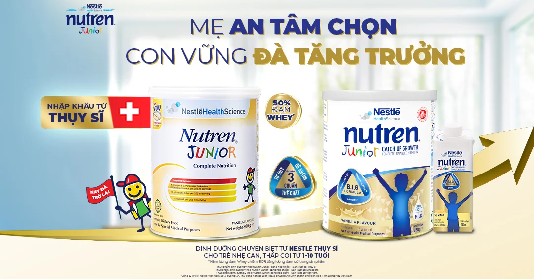 Review Sữa cao năng lượng Nutren Junior